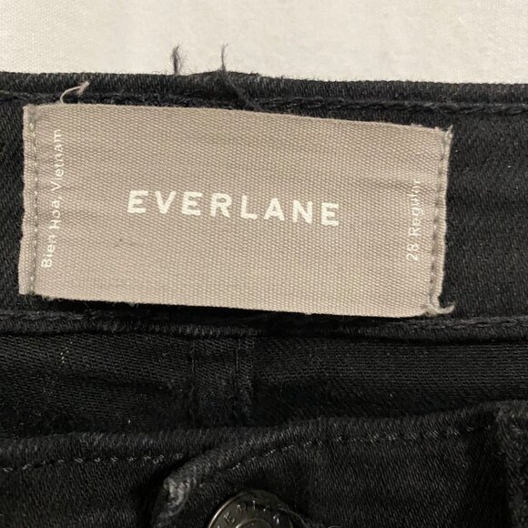Everlane‎ Mid-Rise Black Skinny Jeans Size 28 - Picture 2 of 8